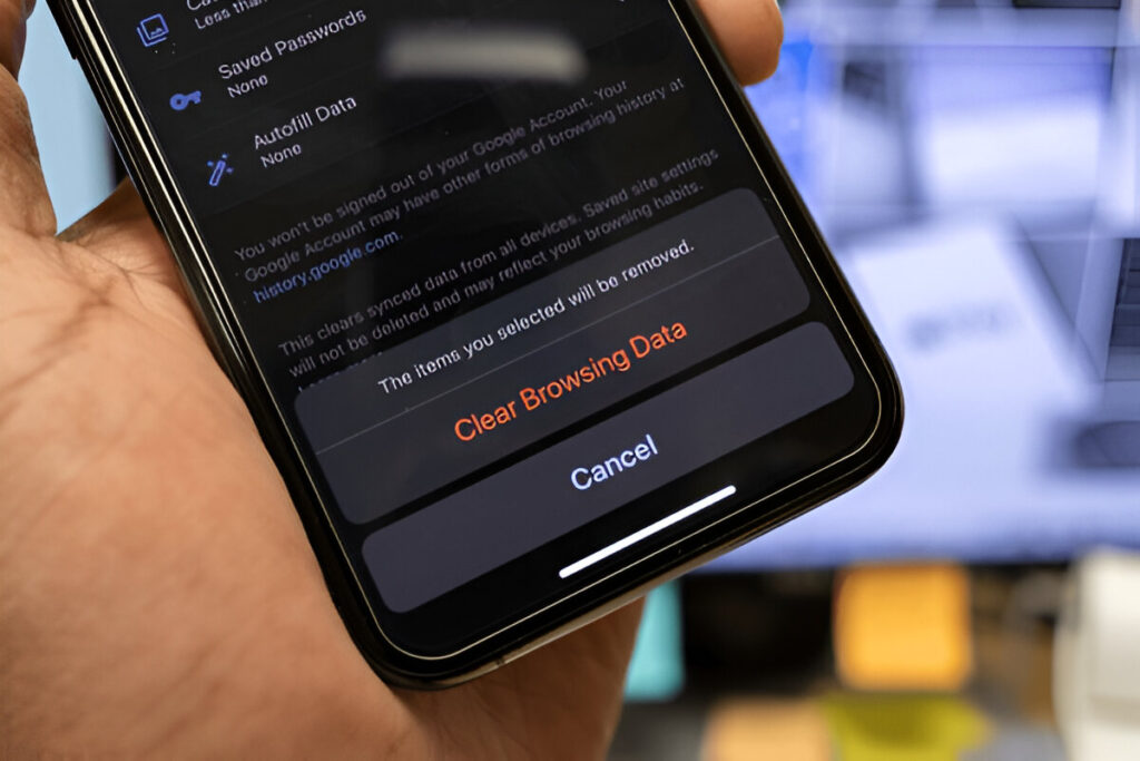 Clear Cache and Cookies
