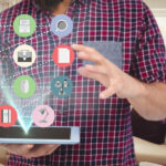 "User syncing bookmarks across phone, tablet, and laptop securely"
