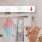 User navigating a mobile browser with voice commands-browse4help.com